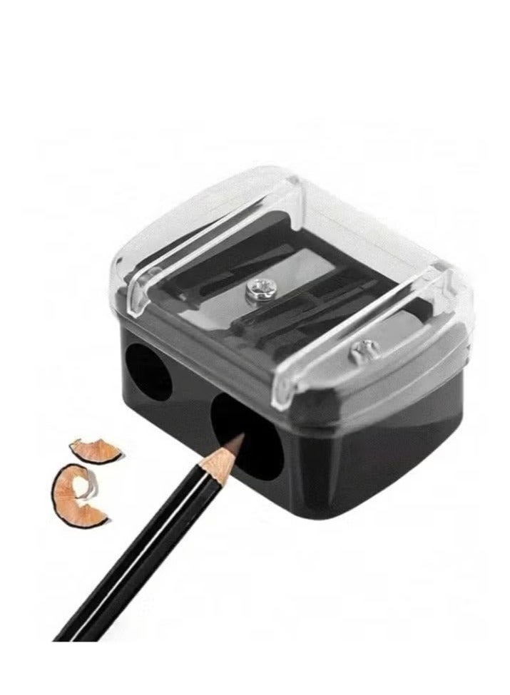High-quality double makeup sharpener – a professional sharpening tool for cosmetic pencils (color may vary) - Image 1